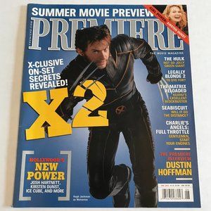 Premiere magazine with Hugh Jackman on the cover